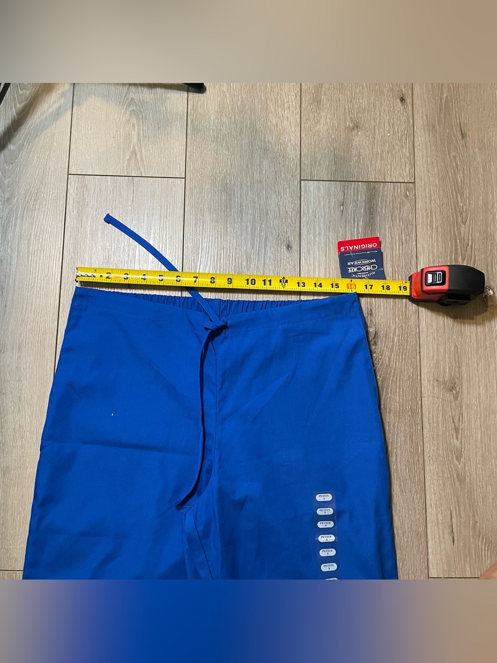 Cherokee Workwear Royal Blue‎ Scrub Pants Small Petite - Picture 4 of 5